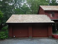 Cedar Roof soft washing in Easton