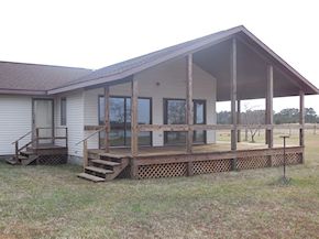 after cleaning the deck