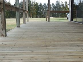 during the pressure washing process