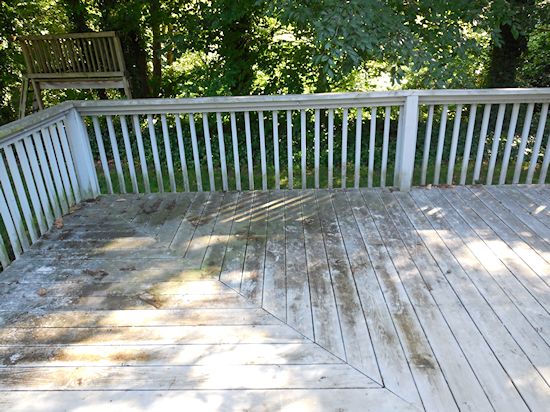 painted deck cleaned in Easton, MD