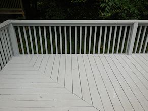 after cleaning the porch