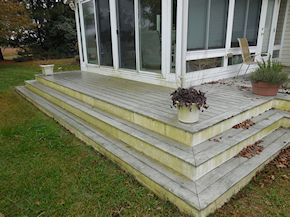 deck in need of cleaning