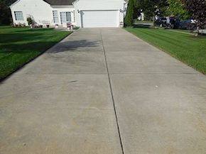 Easton before the siding cleaning
