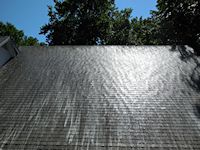 During siding cleaning in Easton