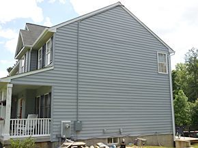 after the Easton vinyl siding cleaning process